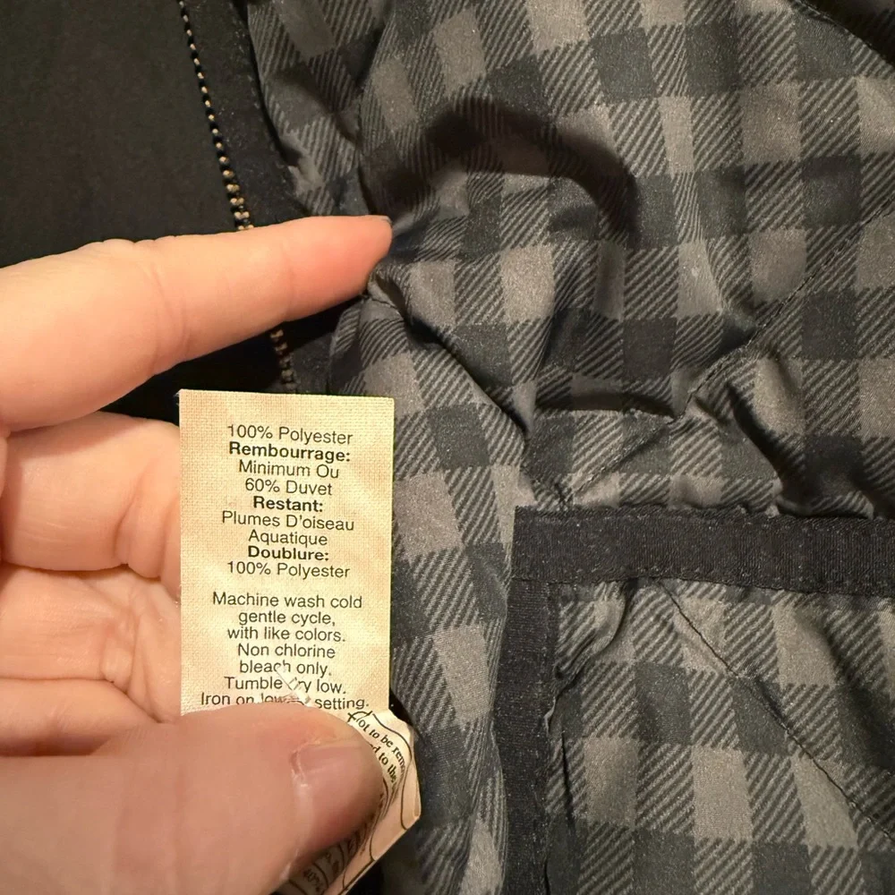 J. Crew Black and Gray Checkered Quilted Vest - Picture 7 of 9